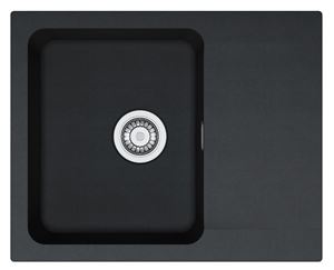 FRANKE ORION OID 611-62 tectonitový dřez 620x500 mm, otočný, odkapávač, černá