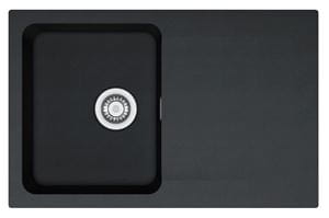 FRANKE ORION OID 611-78 tectonitový dřez 780x500 mm, otočný, odkapávač, černá