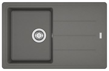FRANKE BASIS BFG 611-78 fragranitový dřez 780x500 mm, otočný, odkapávač, šedý kámen