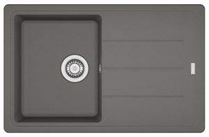 FRANKE BASIS BFG 611-78 fragranitový dřez 780x500 mm, otočný, odkapávač, šedý kámen