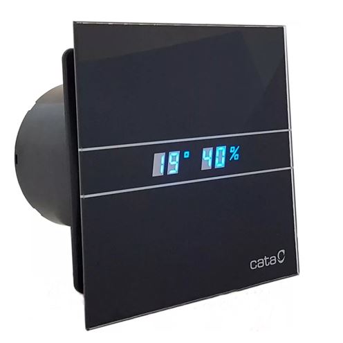 CATA E120 GBTH axiální ventilátor 120 mm, nástěnný/stropní, s časovačem a čidlem vlhkosti, černá 00901602 Obrázek - Hlavní obrázek