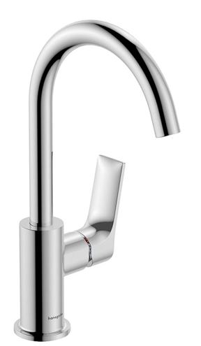 HANSGROHE ZEBRIS E umyvadlová stojánková baterie, s odtokovou soupravou, EcoSmart, chrom 72574000 Obrázek - Hlavní obrázek
