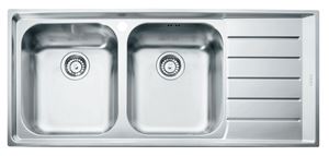 FRANKE NEPTUN NEX 621/2 nerezový dřez 1160x510 mm, otvor pro baterii, odkapávač vpravo