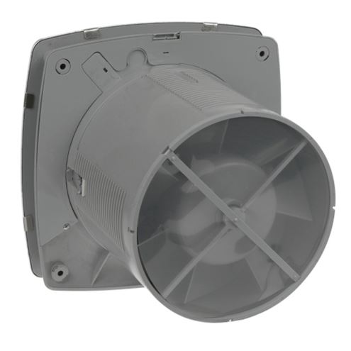 CATA X-MART 10 H INOX axiální ventilátor 100 mm, nástěnný/stropní/do okna, s časovačem, čidlem vlhkosti a zpětnou klapkou, nerez 01044000 Obrázek - fotka