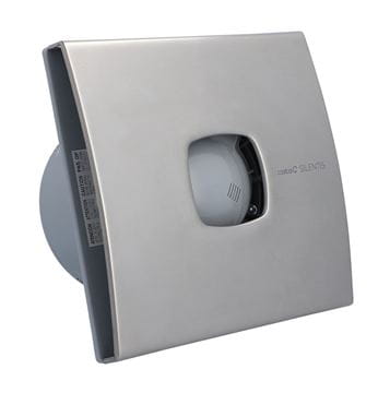 CATA SILENTIS 12 T INOX axiální ventilátor 120 mm, nástěnný/stropní, s časovačem a zpětnou klapkou, nerez 01081300 Obrázek - fotka