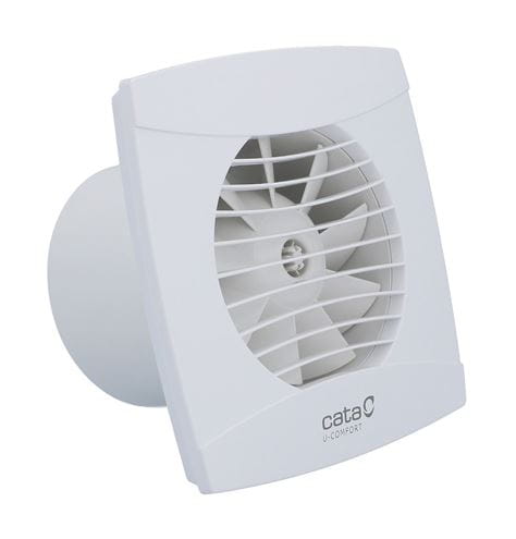 CATA UC 10 T axiální ventilátor 100 mm, nástěnný/stropní, s časovačem a zpětnou klapkou 01200100 Obrázek - fotka