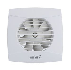 CATA UC 10 H axiální ventilátor 100 mm, nástěnný/stropní, s časovačem, čidlem vlhkostí a zpětnou klapkou