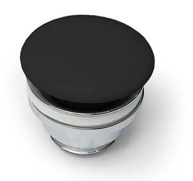ARTCERAM umyvadlová výpust, neuzavíratelná/click-clack, Saniglaze, matná černá  ACA038 17,34 Obrázek - Hlavní obrázek