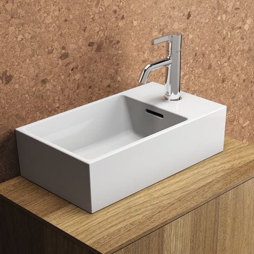IDEAL STANDARD EXTRA umývátko 45 cm, s otvorem pro baterii a přepadem T373401 Obrázek - fotka
