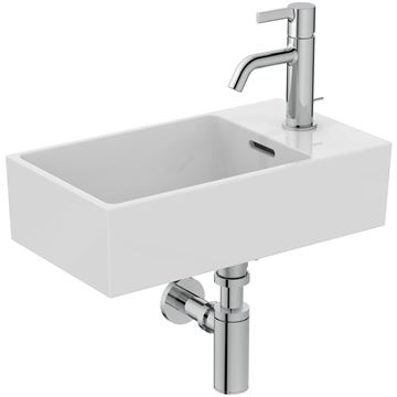 IDEAL STANDARD EXTRA umývátko 45 cm, s otvorem pro baterii a přepadem T373401 Obrázek - fotka