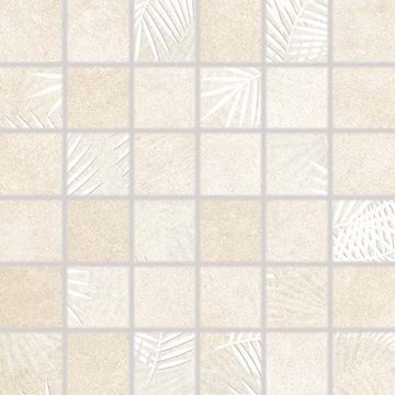RAKO LAMPEA mozaika 30x30(5x5) cm, lepená na síti, mat-lesk, slonová kost