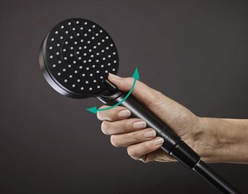 HANSGROHE VERNIS BLEND 100 VARIO 2JET sprchová souprava 3-dílná, ruční sprcha pr. 100 mm, 2 proudy, tyč, hadice, EcoSmart, matná černá 26423670 Obrázek - fotka
