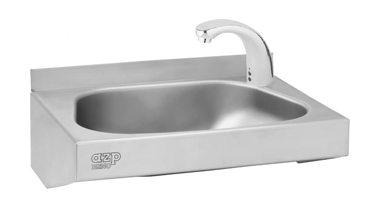 AZP BRNO umyvadlo 45,3 cm, se senzorovou baterií, napájení z baterie, nerez AUM 025Z.2B Obrázek - Hlavní obrázek