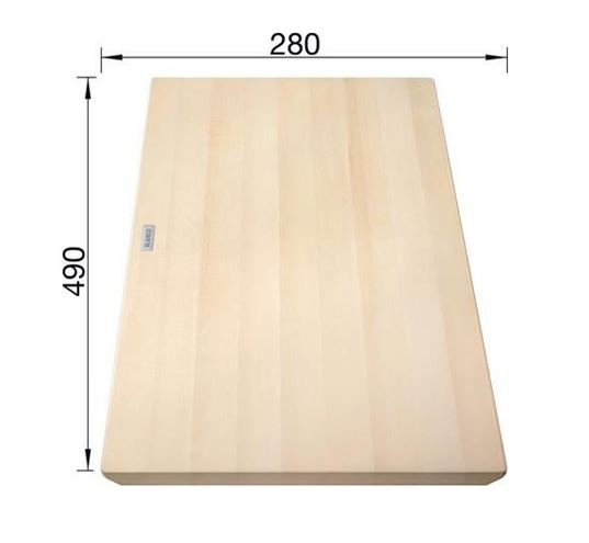 BLANCO krájecí deska, buk 235844 Technický nákres