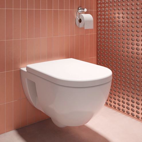 DURAVIT D-CODE závěsné WC, Rimless splachování 25140900002 Obrázek - fotka