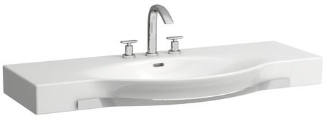 LAUFEN PALACE umyvadlo 120 cm, s otvorem pro baterii a přepadem H8117040001041 Obrázek - Hlavní obrázek
