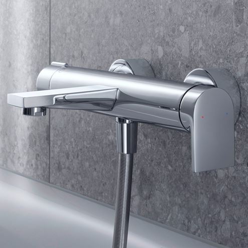 DURAVIT TULUM vanová nástěnná baterie, s přepínačem, chrom  TU5230000010 Obrázek - fotka