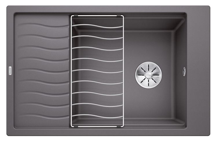 BLANCO ELON XL 6 S granitový dřez 780x500 mm, otočný, s odkapávací mřížkou, odkapávač, šedá skála 524845 Obrázek - Hlavní obrázek