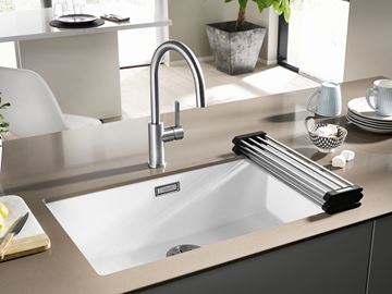 BLANCO CANDOR dřezová baterie, studený start, kartáčovaná nerez 523120 Obrázek - fotka