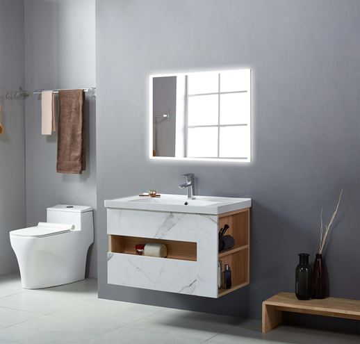 EASY PLUS zrcadlo 80x70 cm, s osvětlením, s regulací stmívání a teploty světla, se senzorem EA102.80 Obrázek - fotka