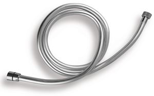 NOVASERVIS sprchová hadice 1200 mm, hladká, Anti-twist, plast, stříbrná