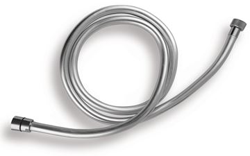NOVASERVIS sprchová hadice 1200 mm, hladká, Anti-twist, plast, stříbrná