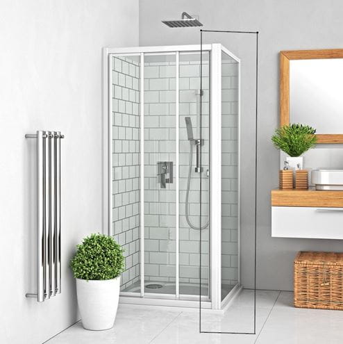 ROTH PROJECT LSB 850 boční stěna 85x180 cm, bílá/plast damp 216-8500000-04-04 Obrázek - fotka