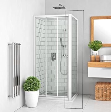 ROTH PROJECT LSB 850 boční stěna 85x180 cm, bílá/sklo grape 216-8500000-04-11 Obrázek - fotka