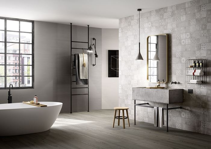MARAZZI MATERIKA obklad 40x120 cm, mat reliéf 3D, grigio MMN7 Obrázek - fotka