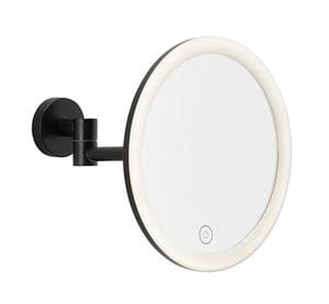 TESA VISIOON kosmetické zrcátko 180 mm, zvětšovací, s osvětlením, černá