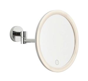 TESA VISIOON kosmetické zrcátko 180 mm, zvětšovací, s osvětlením, chrom
