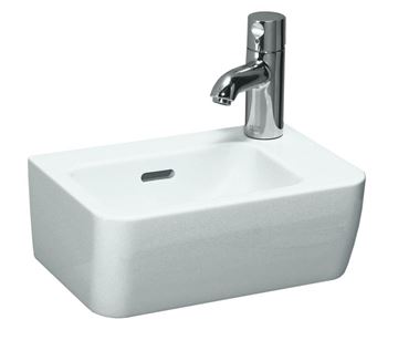 LAUFEN PRO umývátko 36 cm, s otvorem pro baterii vpravo a přepadem, LCC