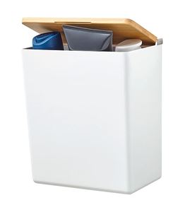 TESA BABOO dóza na kosmetické potřeby, bílá/bambus