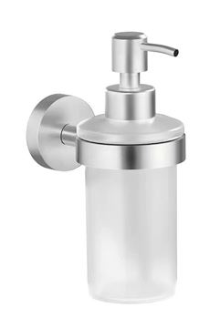 TESA MOON dávkovač tekutého mýdla 200 ml, nástěnný, sklo, nerez ocel