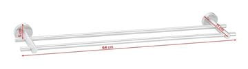 TESA MOON držák ručníků 640 mm, dvojramenný, nerez ocel 40307-00000-00 Technický nákres