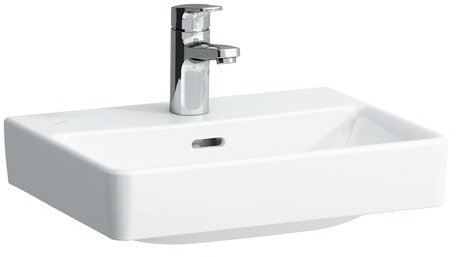 LAUFEN PRO S umývátko 45 cm, s otvorem pro baterii a přepadem, broušené H8169610001041 Obrázek - Hlavní obrázek