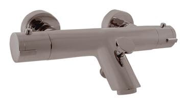RAV SLEZÁK VERONA vanová nástěnná termostatická baterie, s přepínačem, kartáčovaný metal grey