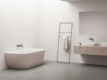 CONCEPT FREE WALL vana 170x87 cm, s nožičkami, akrylát, snowwhite/alabaster pink CE31650000 Obrázek - fotka