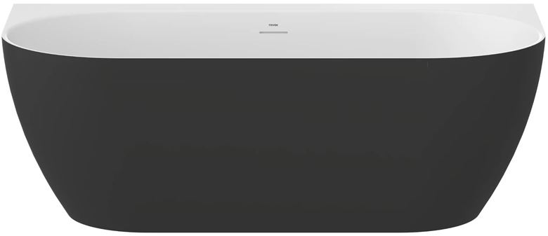 CONCEPT FREE WALL vana 170x87 cm, s nožičkami, akrylát, snowwhite/black CE31750000 Obrázek - Hlavní obrázek