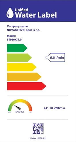 NOVASERVIS METALIA 54 sprchový set s termostatickou baterií, ruční sprcha se 3 proudy, tyč, hadice, ECO, chrom 54960KIT,0 Obrázek - fotka