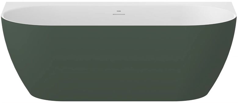 CONCEPT FREE WALL vana 170x87 cm, s nožičkami, akrylát, snowwhite/grey green CE31250000 Obrázek - Hlavní obrázek