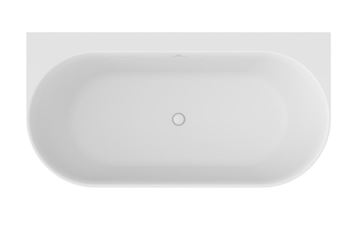 CONCEPT FREE WALL vana 170x87 cm, s nožičkami, akrylát, snowwhite/deepsea blue CE31450000 Obrázek - fotka