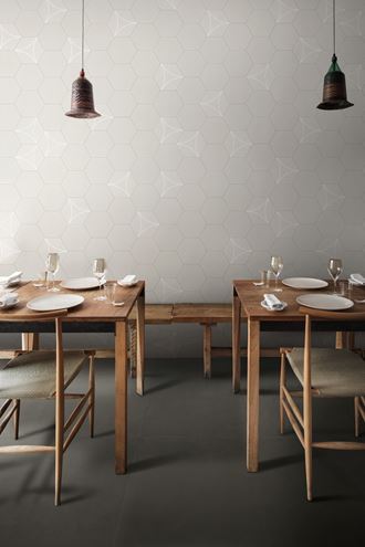 MARAZZI CEMENTUM dlažba 21x18,2 cm, mat, hexagon nickel M9VR Obrázek - fotka