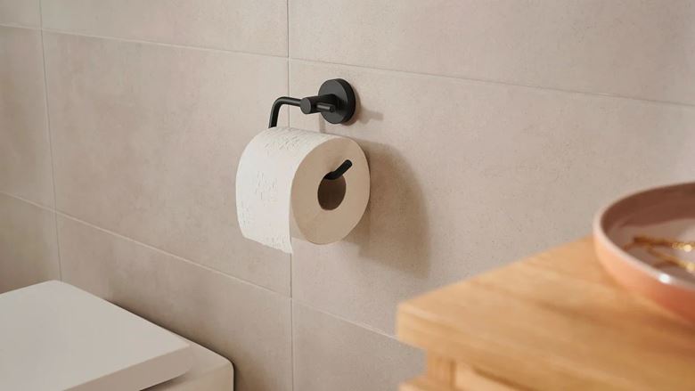 TESA MOON BLACK držák toaletního papíru, nástěnný, černá 40560-00000-00 Obrázek - fotka