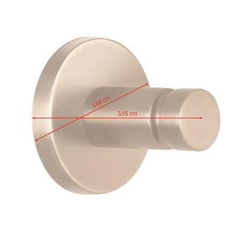 TESA MOON BRONZE háček na ručník, bronz 40603-00000-00 Technický nákres