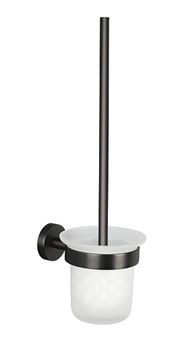 TESA MOON GRAPHITE WC štětka, nástěnná, sklo, grafit