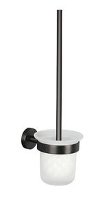 TESA MOON GRAPHITE WC štětka, nástěnná, sklo, grafit