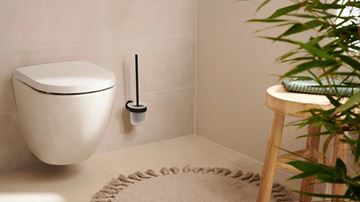 TESA MOON GRAPHITE WC štětka, nástěnná, sklo, grafit 40591-00000-00 Obrázek - fotka