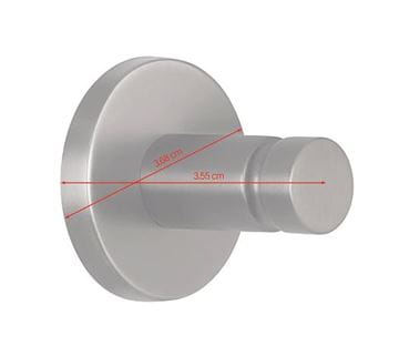 TESA MOON GRAPHITE háček na ručník, grafit 40593-00000-00 Technický nákres
