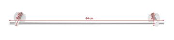 TESA SMOOZ držák ručníku 640 mm, chrom 40320-00000-00 Technický nákres